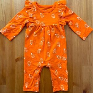 Cat and Jack Pumpkin Fall Halloween Romper